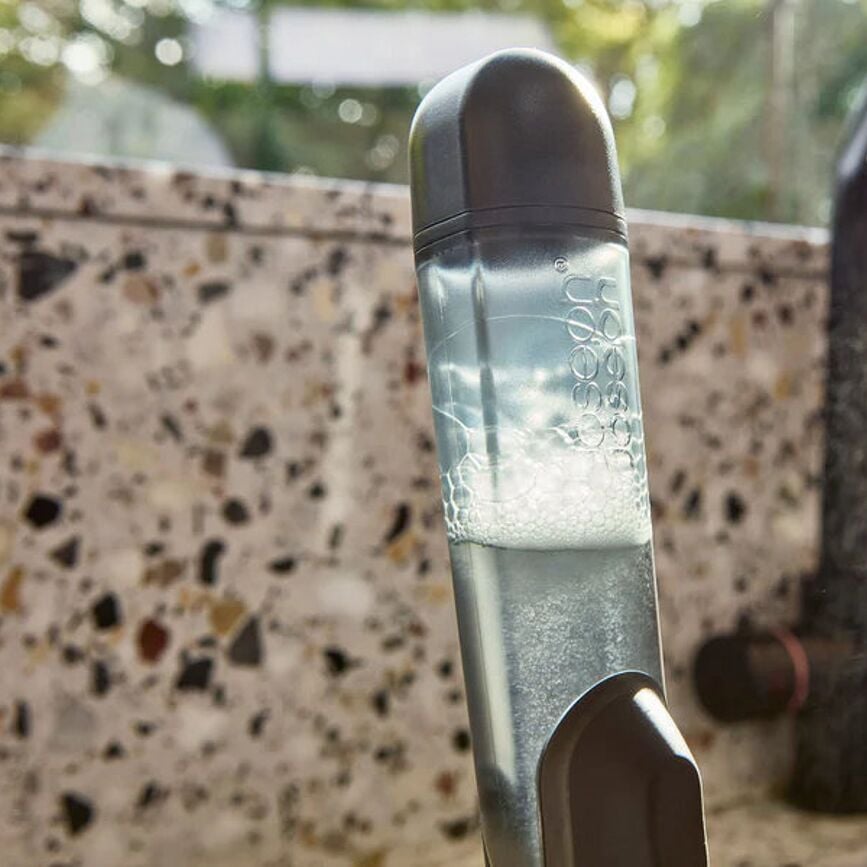 Brosse vaisselle avec distributeur SinkTech, grise