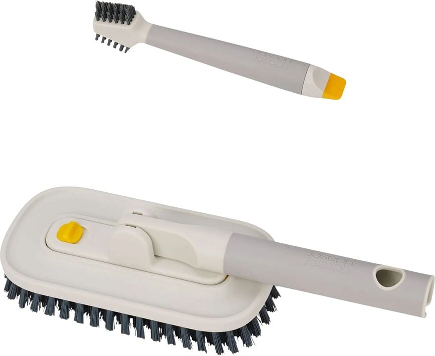 Brosses de nettoyage CleanTech gris-blanc, set de 2 pièces