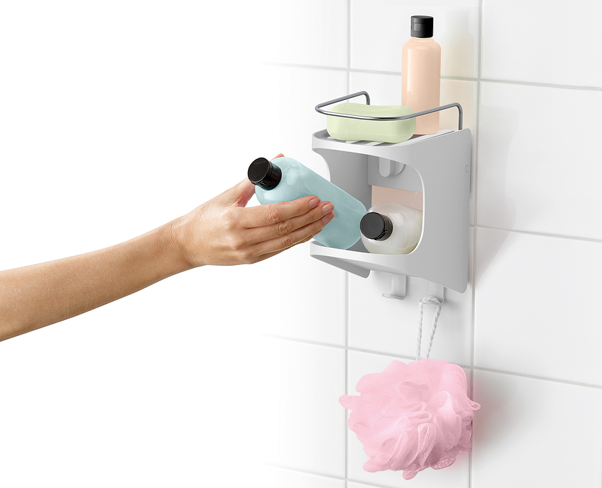 Capsule Kopalniški organizator, 45 cm, bel, stenski