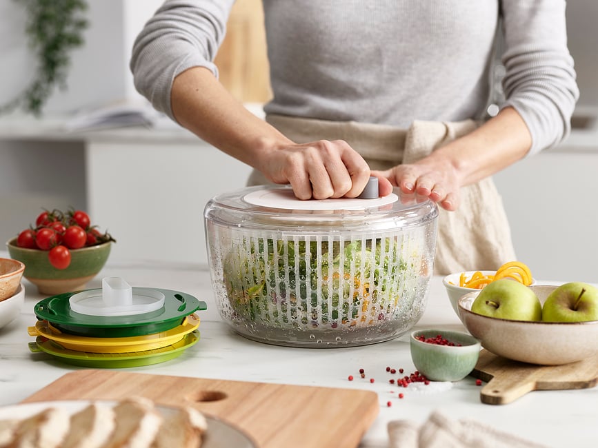 Centrifugadora de Ensalada y Picadora MultiPrepare, multifunción