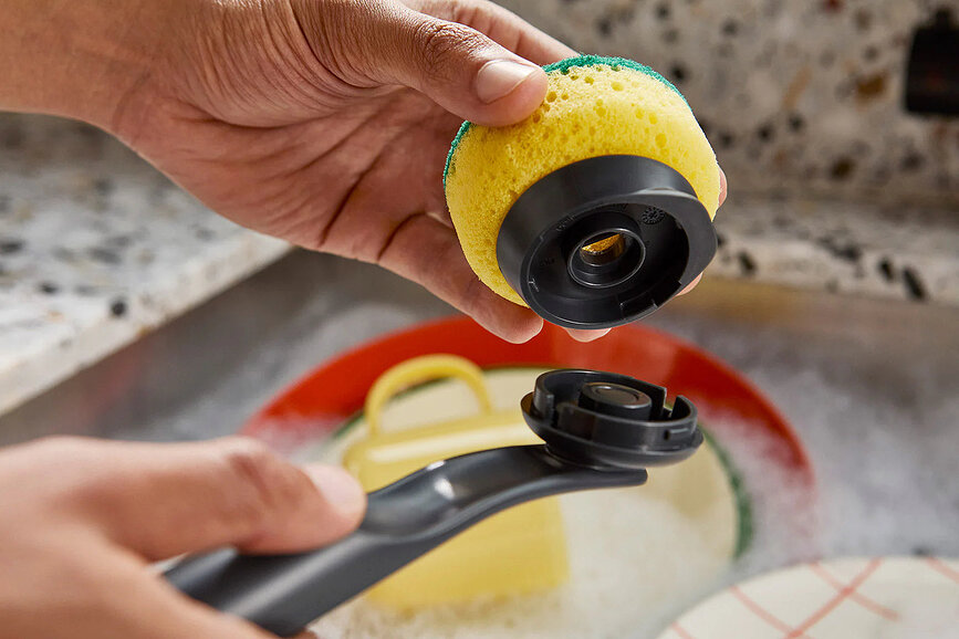 Cepillo para platos SinkTech, gris