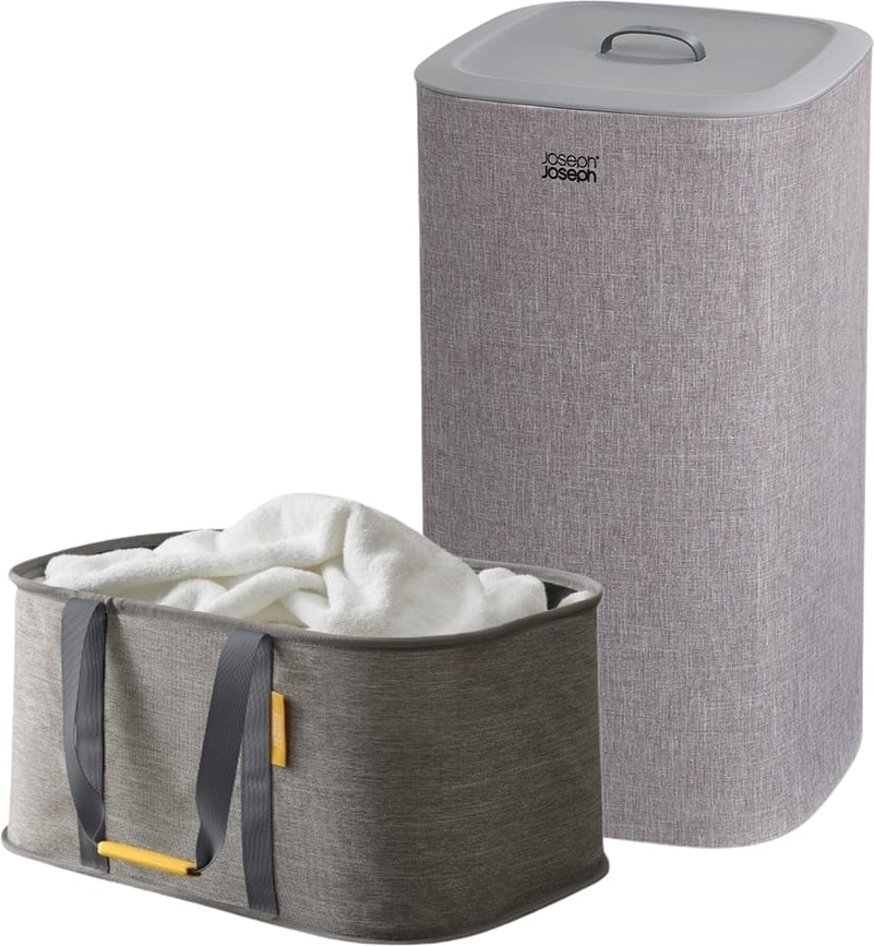 Cestos para la colada Tota & Hold All, grises, Pack de 2