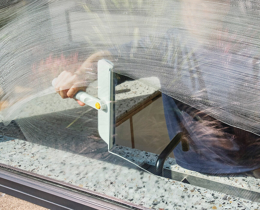 CleanTech fönsterskrapa grå-vit