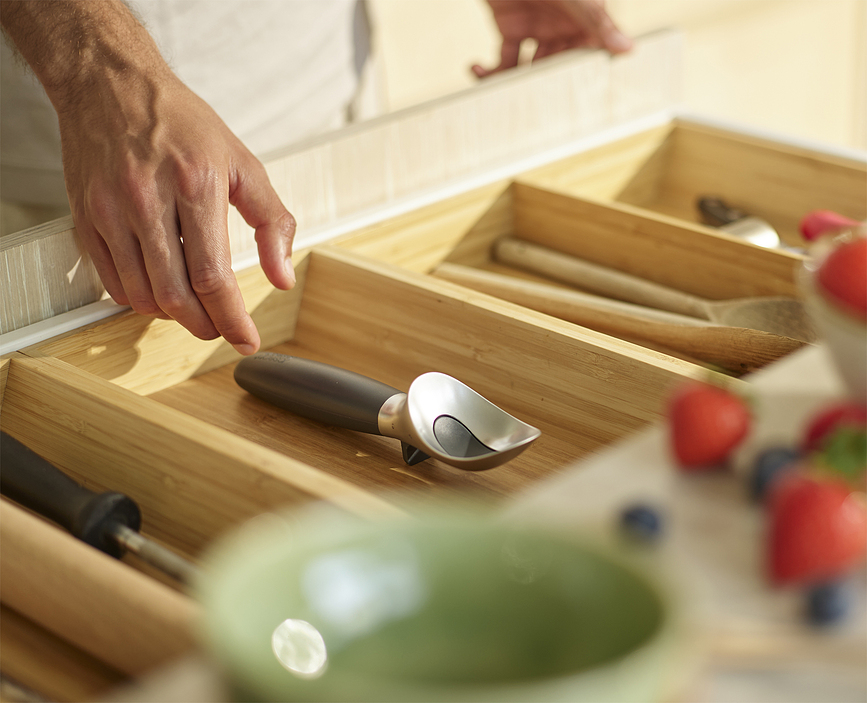 Cuchara para helado Elevate, gris