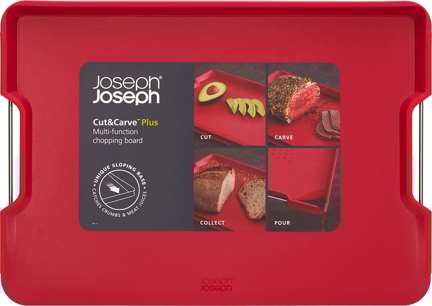 Cut&Carve Plus Daska za rezanje s ručkama L crna