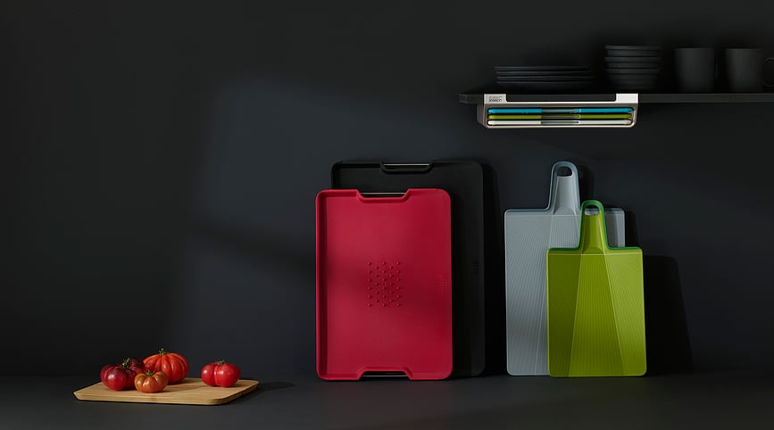 Cut&Carve Plus Daska za rezanje XL crna s ručkama