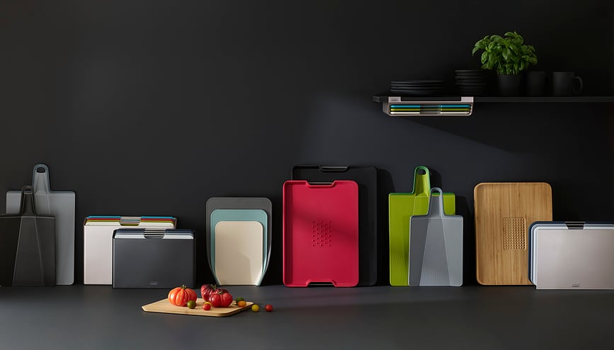 Cut&Carve Plus Daska za rezanje XL crna s ručkama