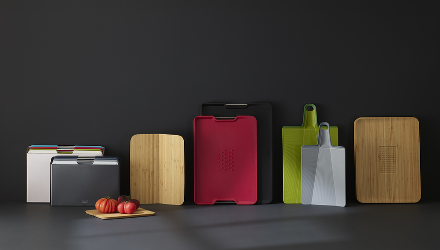 Cut&Carve Plus Planche À Découper avec poignées, taille L, noire