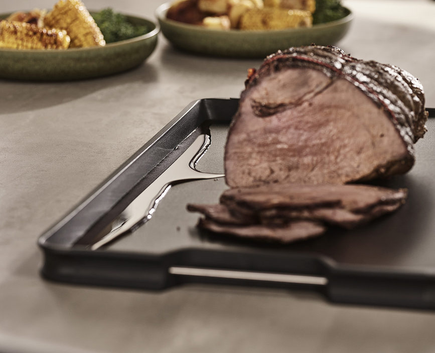 Cut&Carve Plus XL Επιφάνεια Κοπής, με λαβές, μαύρη