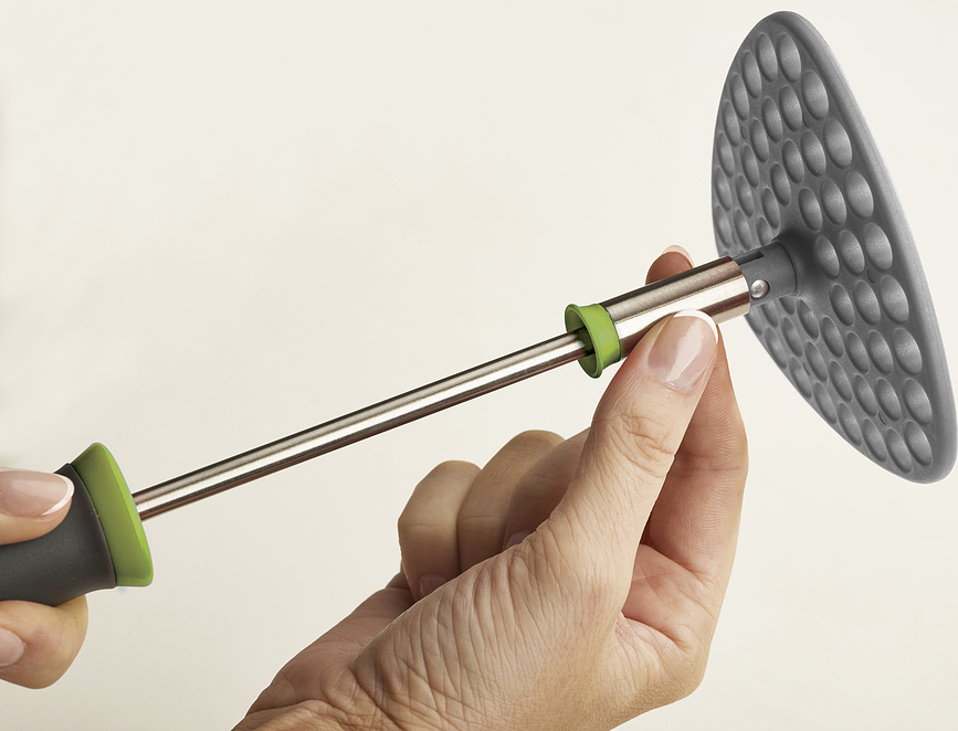 Delta Presse-purée pliable, gris-vert