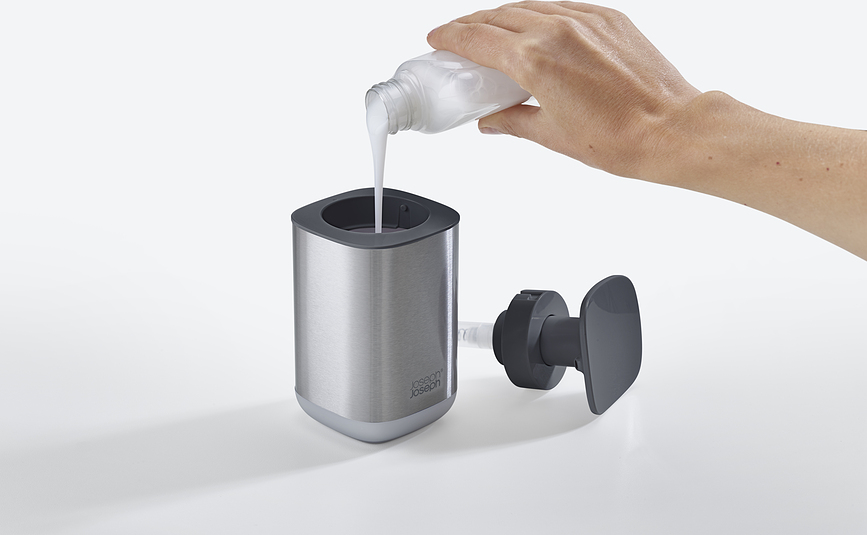 Dispensador de Jabón de acero Presto, blanco