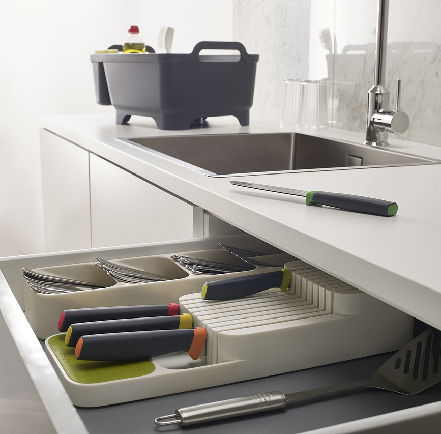 DrawerStore Organizator za noževe sivi