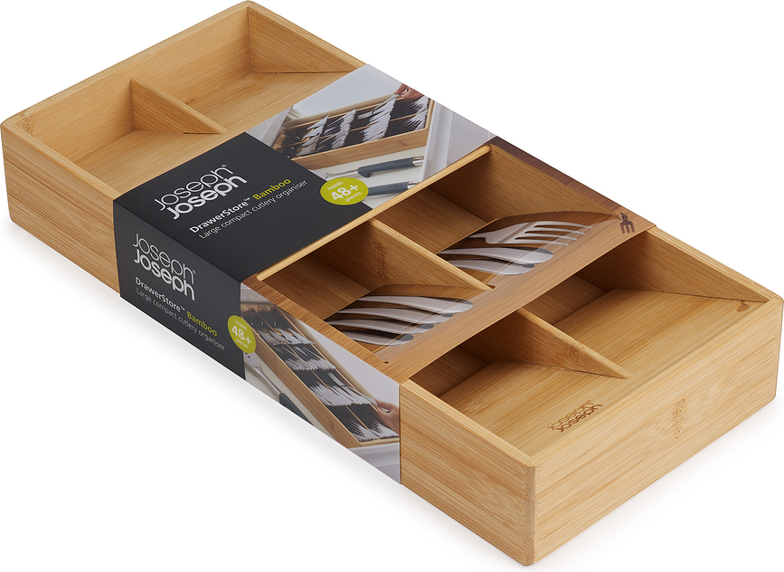 DrawerStore Organizator za pribor za jelo veliki bambusov