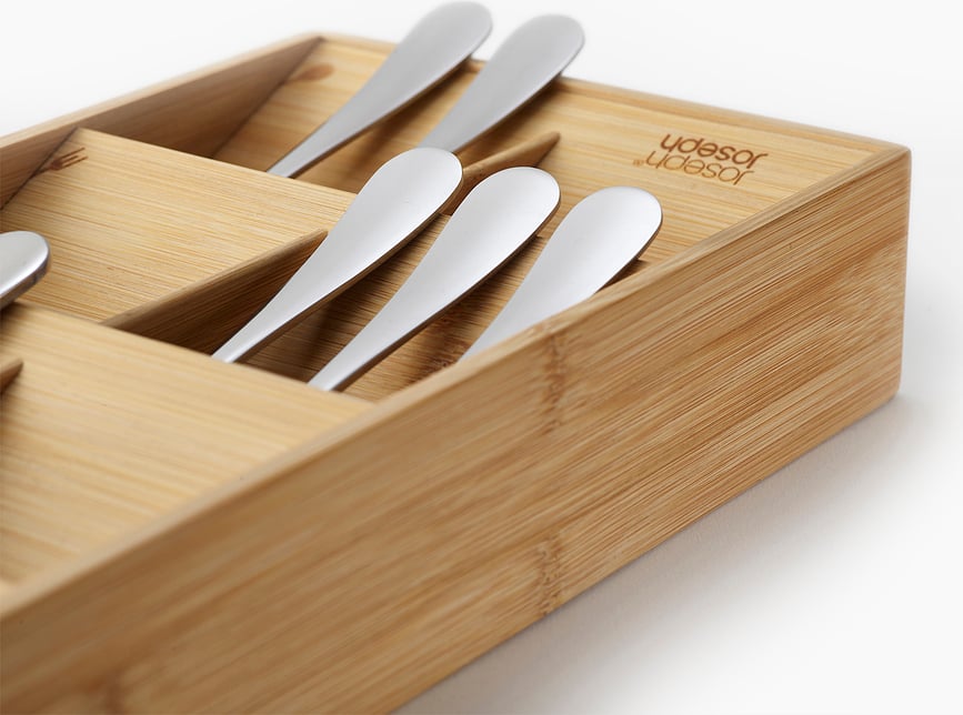 DrawerStore Οργανωτής Μαχαιροπίρουνων μεγάλος, από μπαμπού