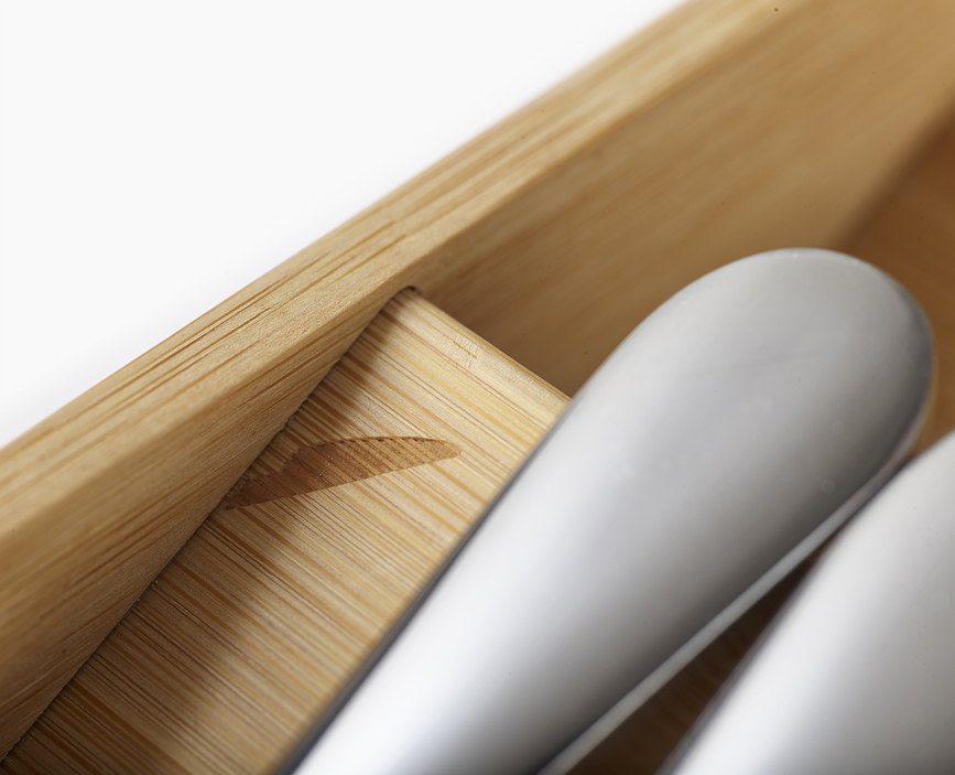 DrawerStore Range-Couverts grand, en bambou