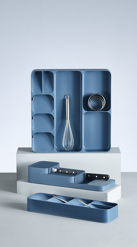 DrawerStore Organisateur de Couverts, gris