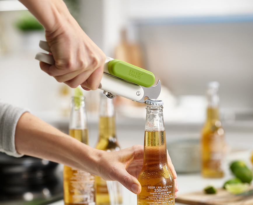 Duo Ανοιχτήρι, κονσερβών και μπουκαλιών, λευκό-πράσινο