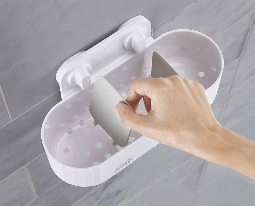 Duo Étagère de Douche, blanche