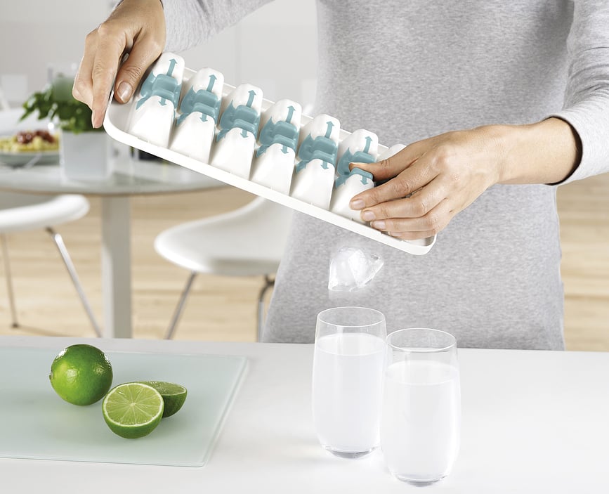 Duo Kalup za led s poklopcem plavo-sivi