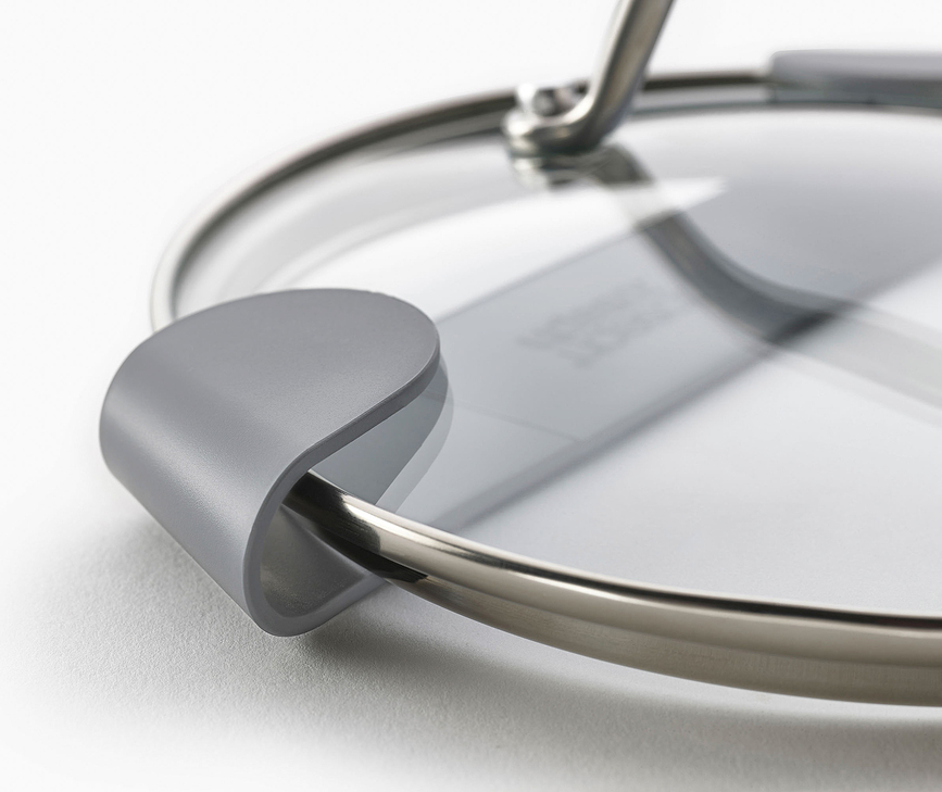 Duo Λαβές Καπακιών, γκρι, 3 τμχ