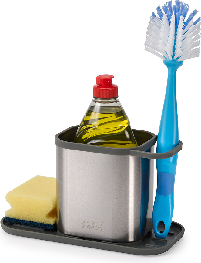 Duo Organisateur d'évier, noir et argenté