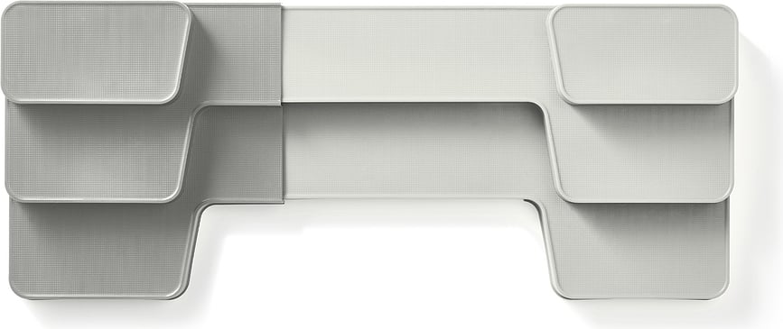 Duo Organizator podesivi za ormarić sivi