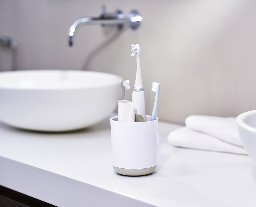 Duo Porte-brosse à dents, blanc