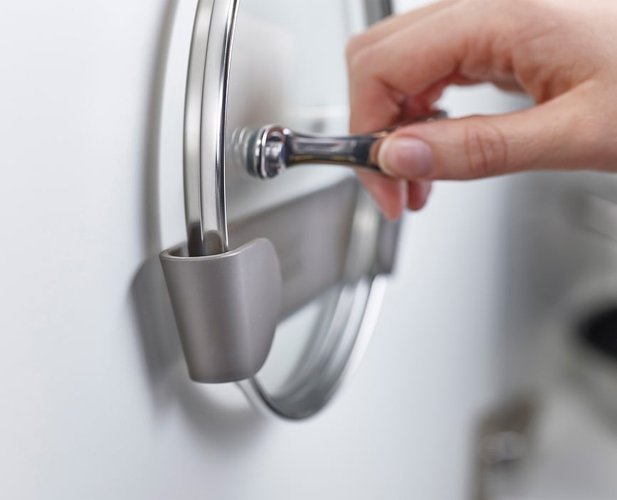 Duo Ročaji za pokrovke, sivi, 3 kosi