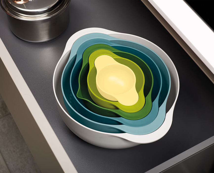 Duo Set de Bols de Cuisine et Passoire, 6 pièces