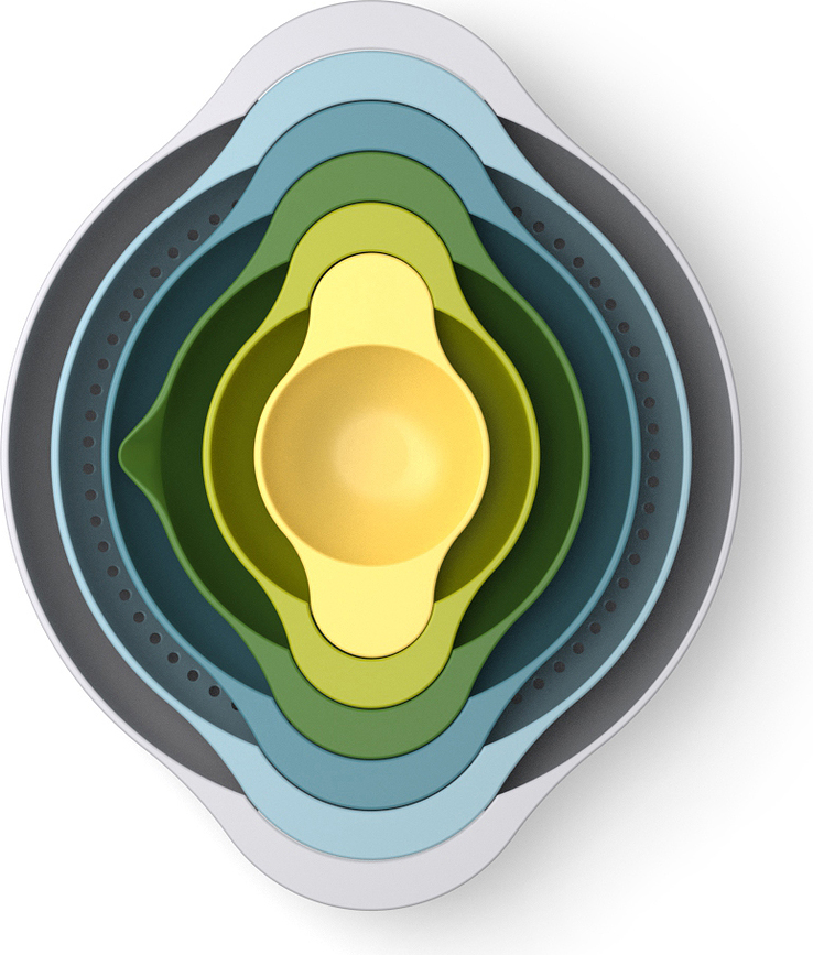 Duo Set, Kuhinjske posode in cedilo, 6-delni set