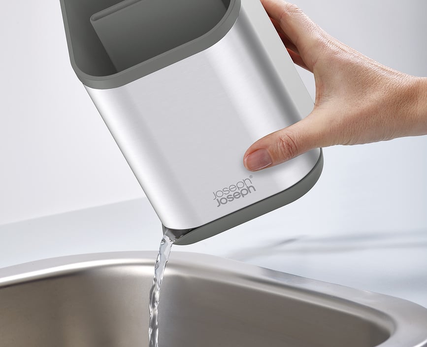 Duo Θήκη Αποστράγγισης Μαχαιροπίρουνων, 16,5 cm, μαύρο-ασημί