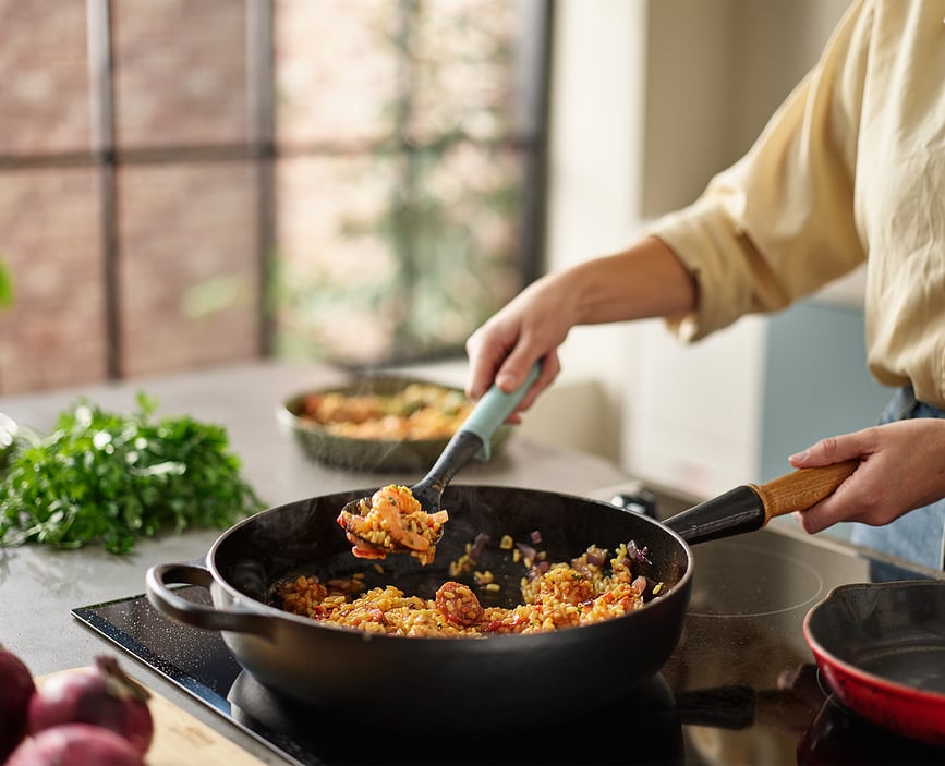 Duo Žlica kuhinjska sivo-plava