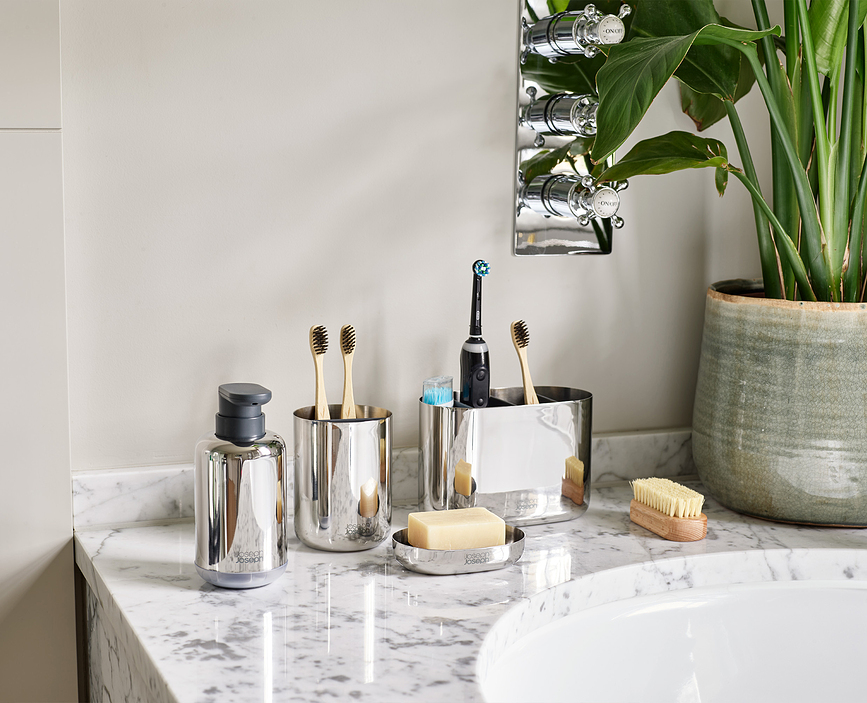 EasyStore Luxe Držač za četkice za zube čelični