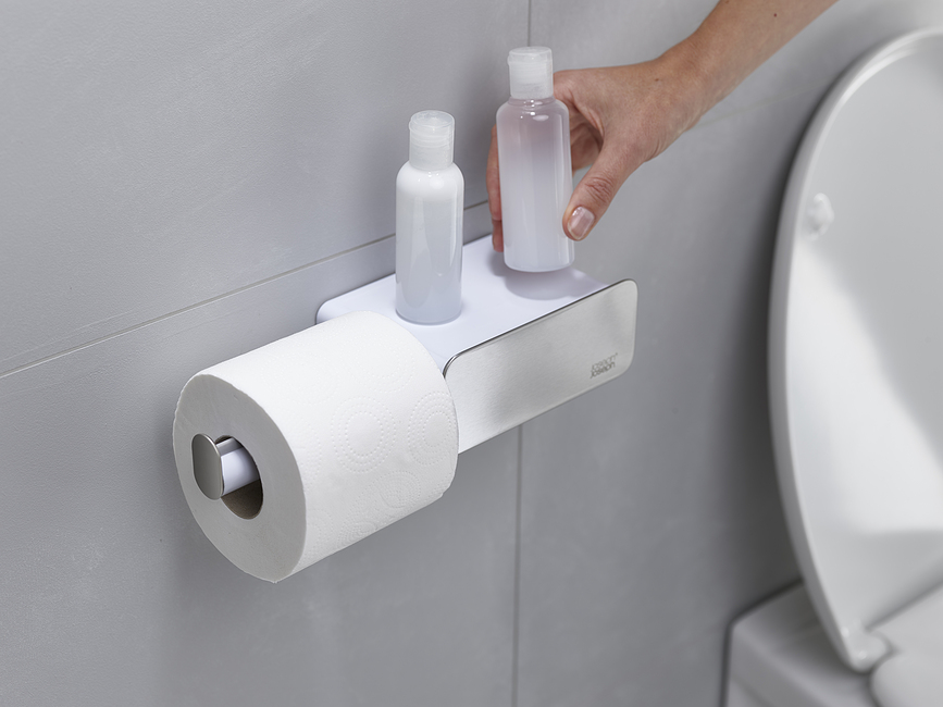 EasyStore Porte-papier Toilette avec étagère