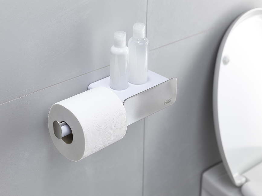 EasyStore Porte-papier Toilette avec étagère