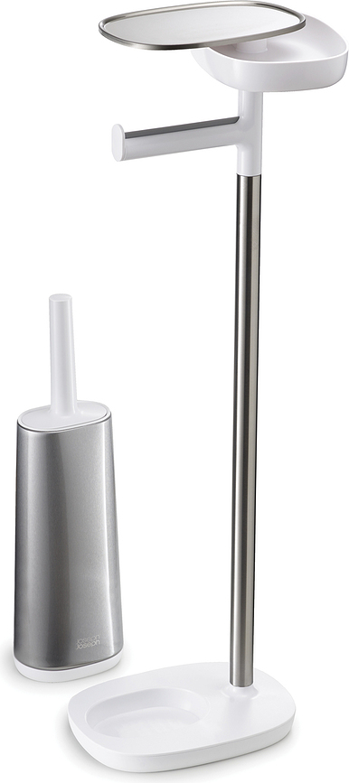 EasyStore Support de Toilettes, porte-balai WC et porte-papier toilette