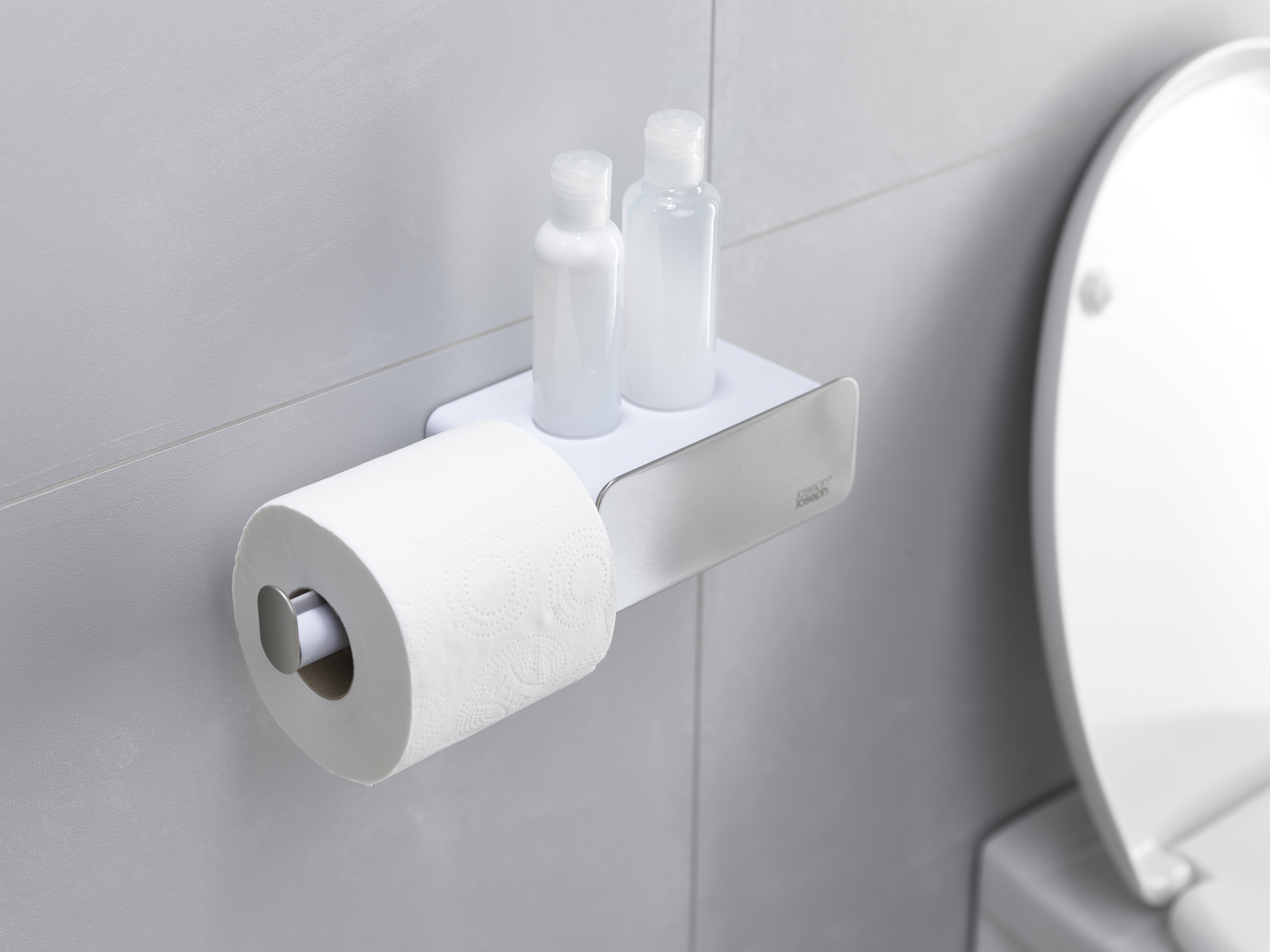 Easystore Toilet paper holder with shelf Joseph Joseph 70529 FA