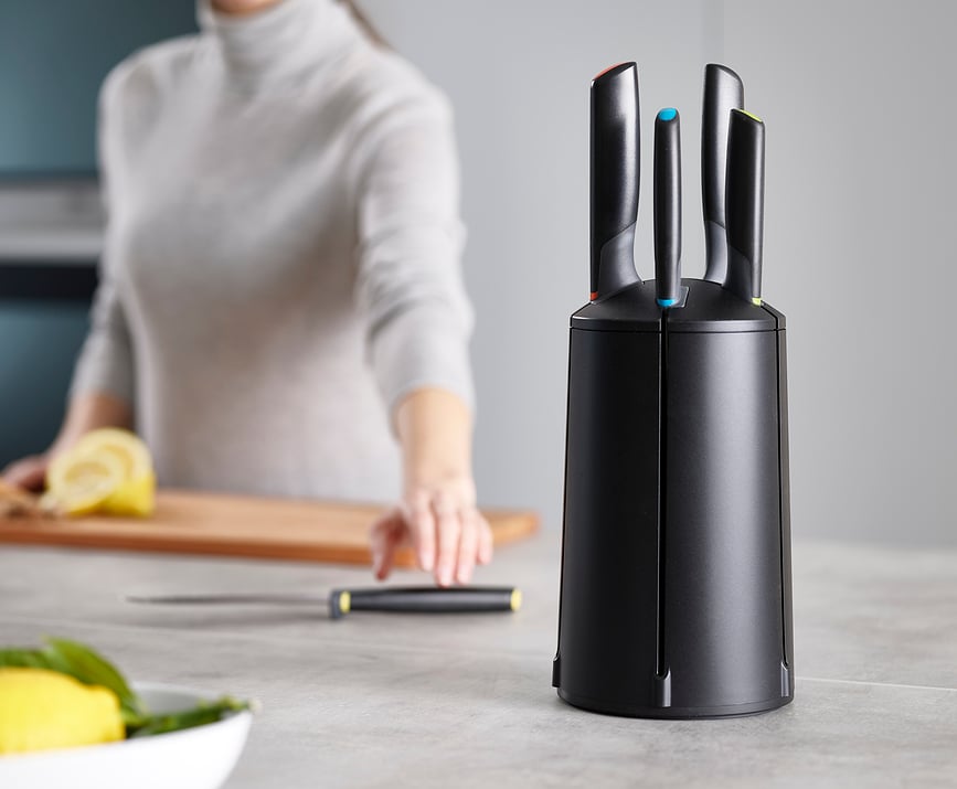 Elevate Blok za Noževe okretni s 5 noževa boja kadulje