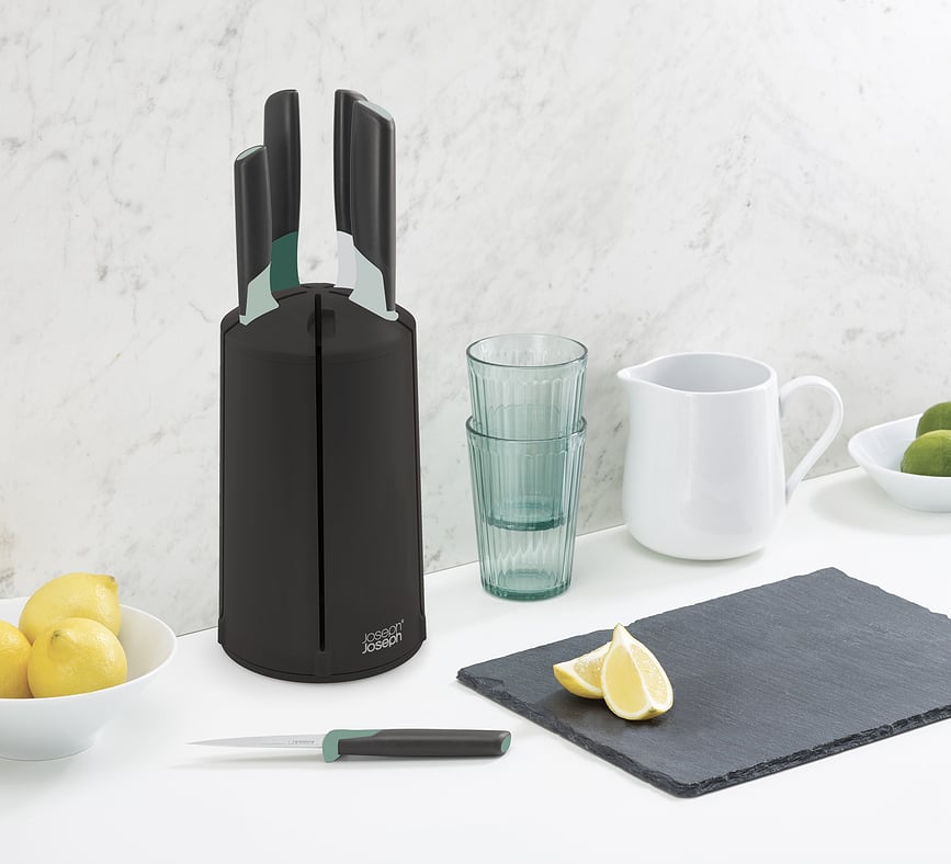 Elevate Blok za Noževe okretni s 5 noževa boja kadulje