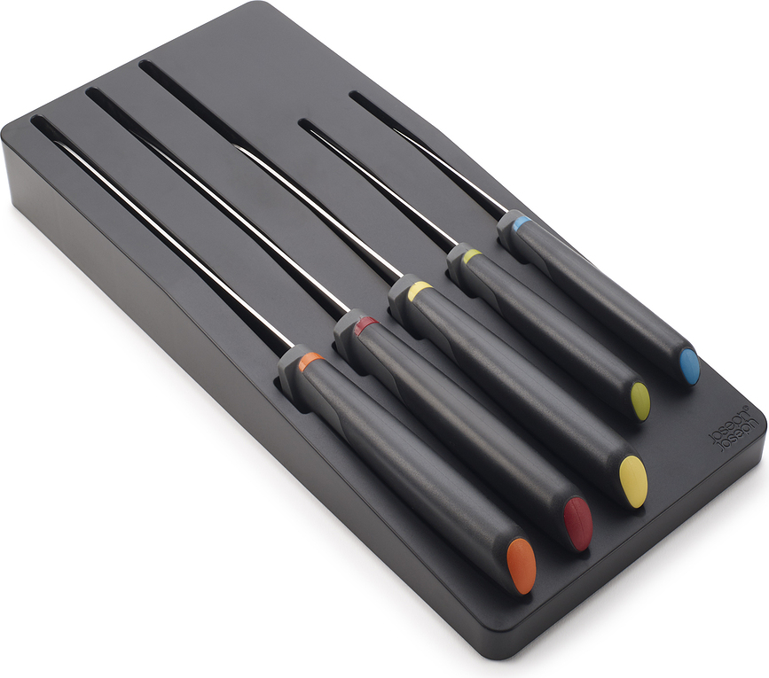 Elevate Couteaux colorés, avec support de rangement, Set 6 pièces