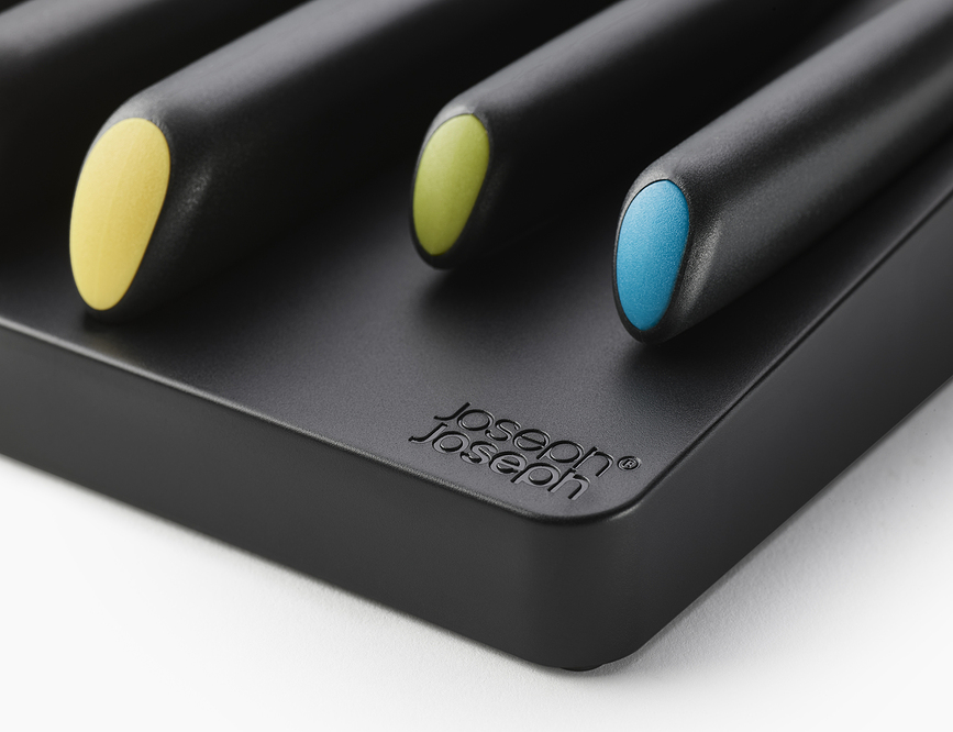 Elevate Couteaux colorés, avec support de rangement, Set 6 pièces