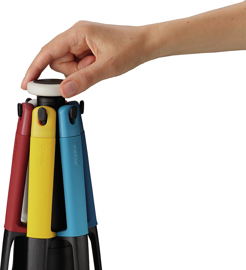 Elevate Set d'Ustensiles de Cuisine avec support, Set 7 pièces