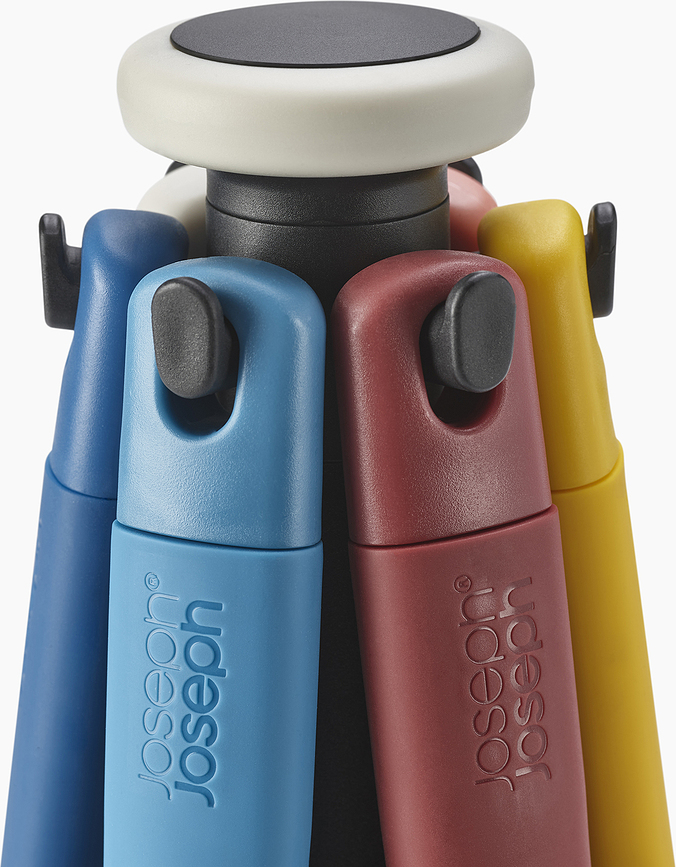 Elevate Set d'Ustensiles de Cuisine avec support, Set 7 pièces