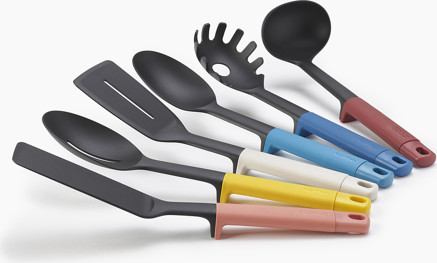 Elevate Set d'Ustensiles de Cuisine avec support, Set 7 pièces