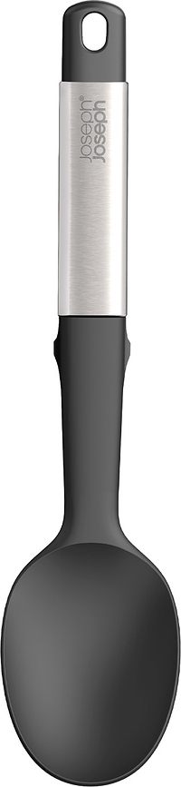 Elevate Set d'Ustensiles de Cuisine sur support, noir et argent, Set 6 pièces