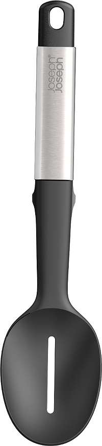 Elevate Set d'Ustensiles de Cuisine sur support, noir et argent, Set 6 pièces