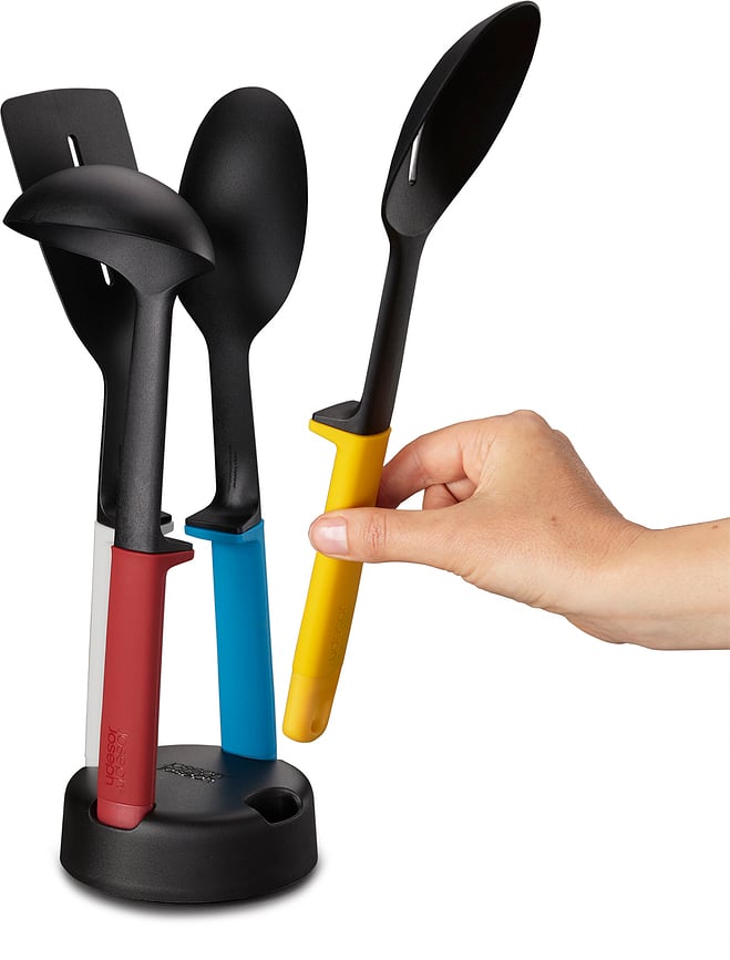 Elevate Slim Set Kuhinjskog Pribora sa stalkom raznobojni 5-dijelni set