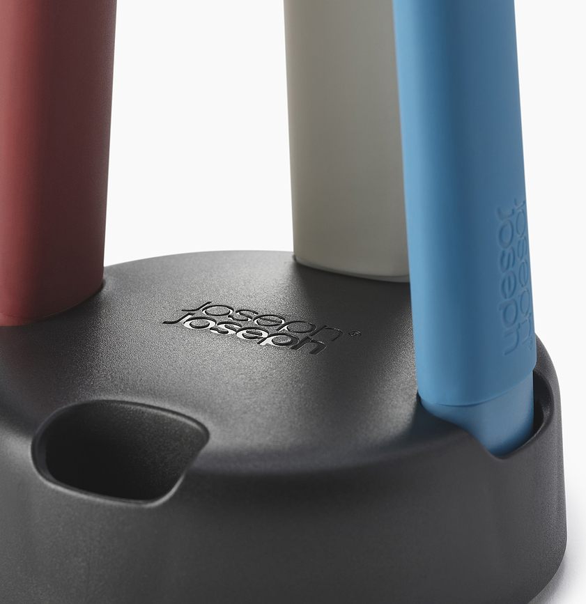 Elevate Slim Ustensiles de Cuisine sur support, multicolores, Set 5 pièces