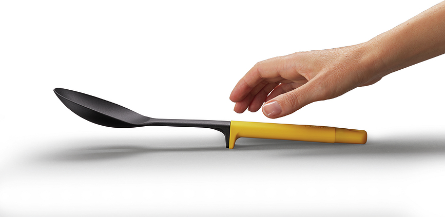 Elevate Slim Ustensiles de Cuisine sur support, multicolores, Set 5 pièces