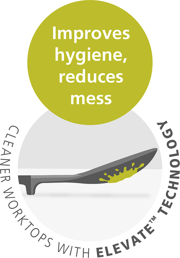 Elevate Ustensiles de Cuisine avec support, en silicone, Set 5 pièces